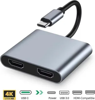 USB-C naar Dual HDMI Adapter
