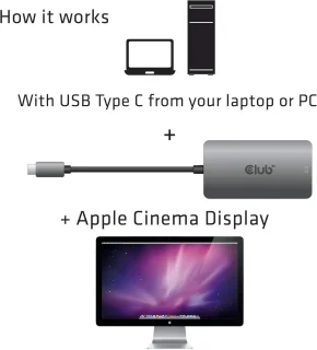 USB-C naar Dual Link DVI-D adapter
