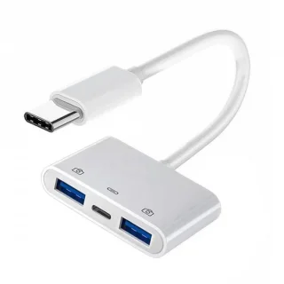 USB-C naar Dual USB 3.0 Adapter