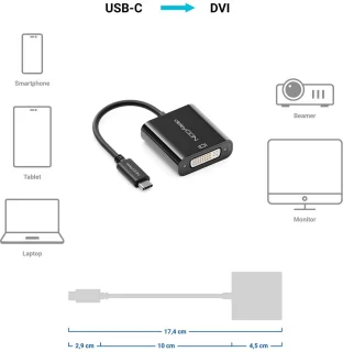 USB-C naar DVI Adapter