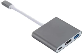 Usb c naar hdmi adapter - multiport hub dock - donkergrijs