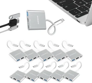Usb-c naar hdmi-adapter - type-c adapter hub - grijs