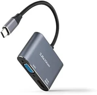 USB-C naar HDMI-adapterkabel - 15 cm - grijs