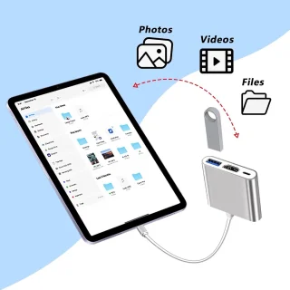 USB-C naar HDMI Type-C Hub - Zilver
