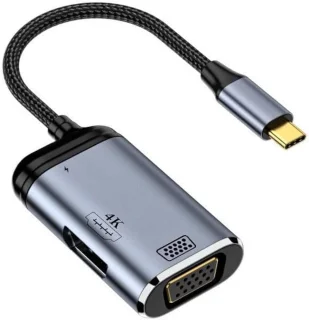 USB-C naar HDMI VGA-multiportadapter