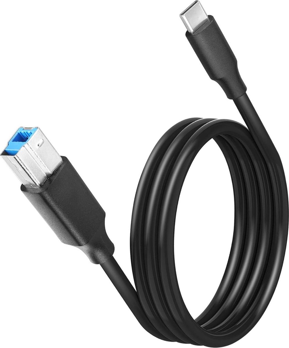 USB C naar USB B 3.0 Kabel 3 ft