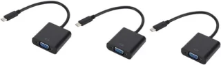 USB-C naar VGA Adapter - Converterkabel - Zwart