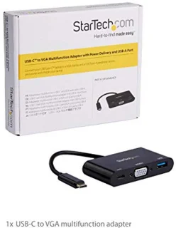 Usb-c naar vga-adapter multiport dock - zwart