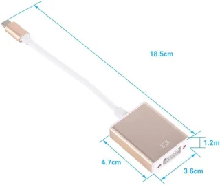 USB-C naar VGA Adapter - Type C Converter