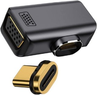 De USB-C naar VGA hoekadapter in één oogopslag