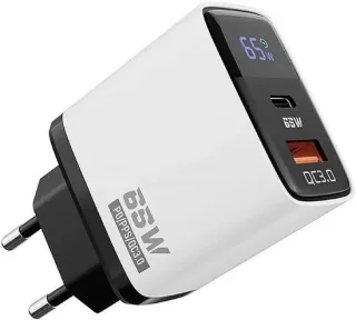 USB-C oplader 65 w 2-poorts GaN