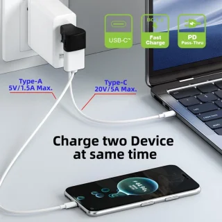 USB-C Splitter Adapter Dongle voor Laptop, Tablet en Steam Deck