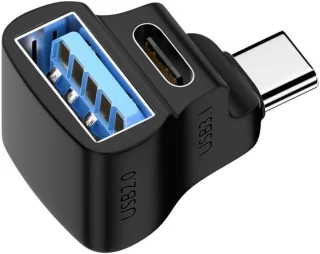 USB-C splitter adapter type-c hub zwart