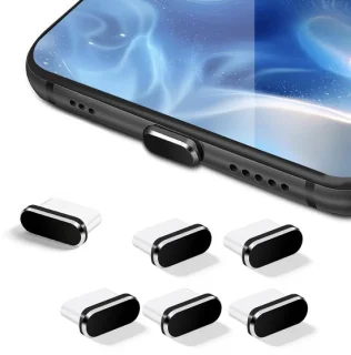USB-C-stofbescherming, set van 6 doppen