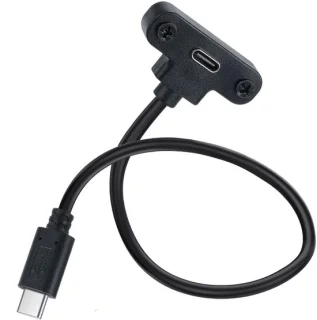USB-C-uitbreidingskabel met paneelmontage voor laptop en tablet