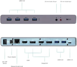 USB-C/A Dual Monitor Dockingstation