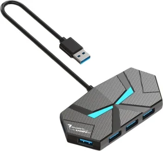 USB-dockingstation 4/7 poorten zwart