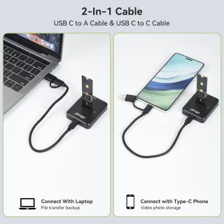 USB dockingstation type-c hub grijs