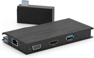 USB Dockingstation - Zwart