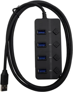 USB-hub 1,5 meter zwart