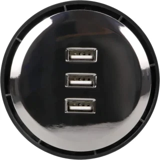 USB-hub 3-poorts USB 3.0 zwart