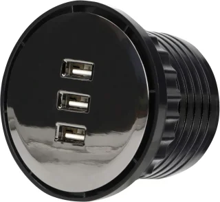 USB-hub 3-poorts USB 3.0 zwart