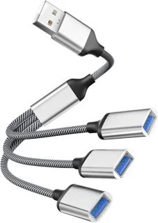 USB Hub 3-poorts Zilver