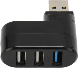 USB-hub 3-poorts zwart