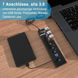 USB Hub 3.0 7-poorts