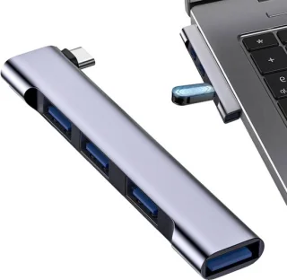 USB-hub 4-in-1 zwart