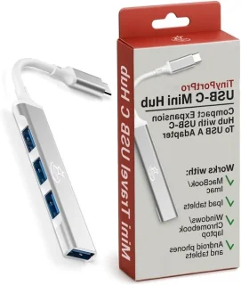 USB-hub 4 poorten aluminium