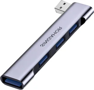 USB-hub 4 poorten grijs