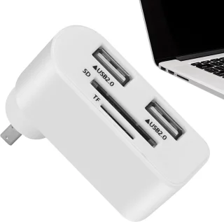 Usb hub 4 poorten multiport splitter zwart