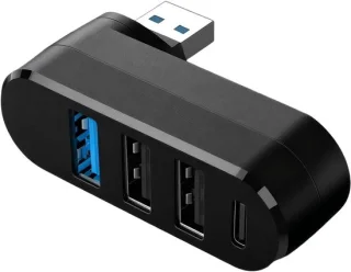 USB-hub 4 poorten zwart