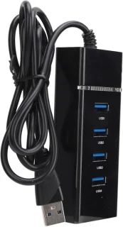 USB Hub 4-poorts Dockingstation Zwart
