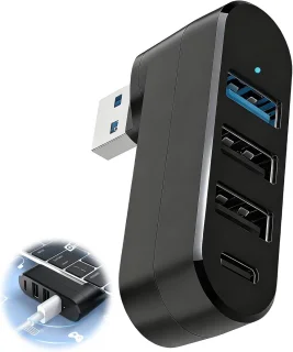 USB-hub 4-poorts draaibaar