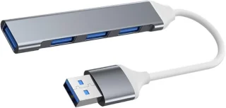USB Hub 4-poorts Grijs
