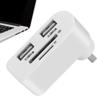 Usb-hub 4 poorts wit