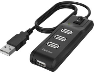 De USB-hub 4-poorts in één oogopslag