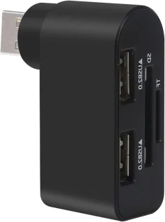 USB Hub 4-poorts Zwart