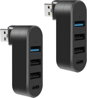 USB-hub 4-poorts Zwart
