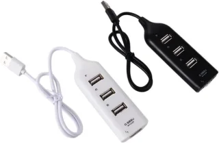 USB-hub 4-poorts Zwart/Wit