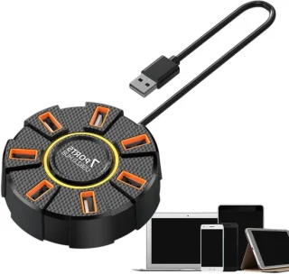 Usb-hub, 7 poorten, usb 2.0