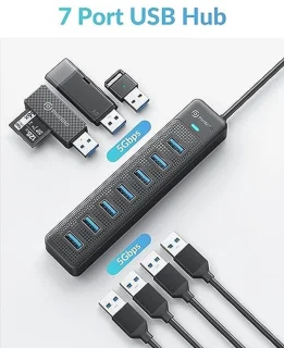 USB-hub 7-poorts