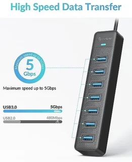 USB-hub 7-poorts