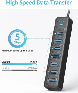 USB-hub 7-poorts