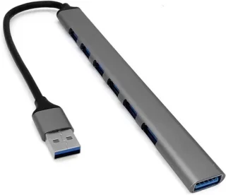 USB Hub Adapter - Docking Station - Extra Poorten - Aluminium Behuizing - 7 poorten - A
