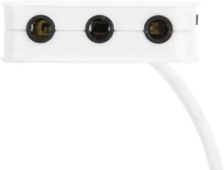 USB hub audioadapter poortuitbreider wit