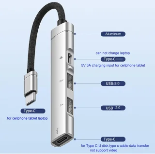 USB hub converter type c adapter