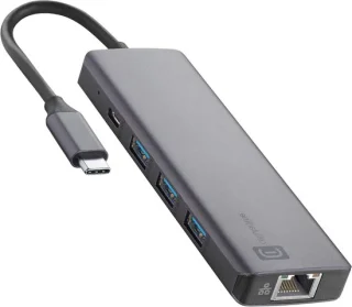 Usb hub docking station 9 poorten metallic grijs